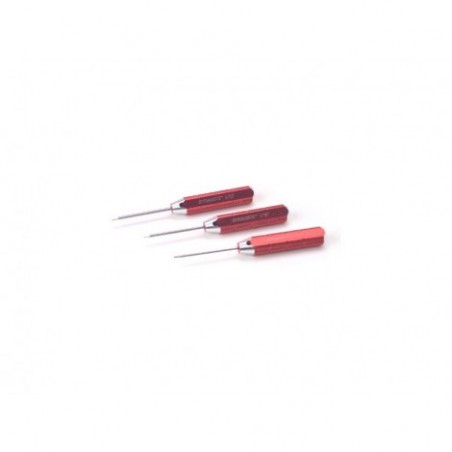 Machined Hex Driver US Set. Red