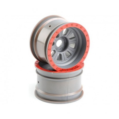 Losi Wheel, Silver (2):...