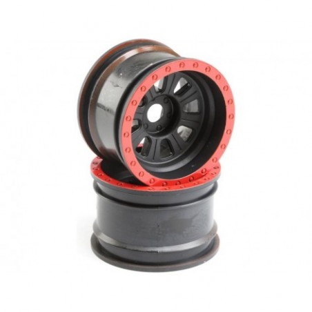 Losi Wheel, Black (2):...
