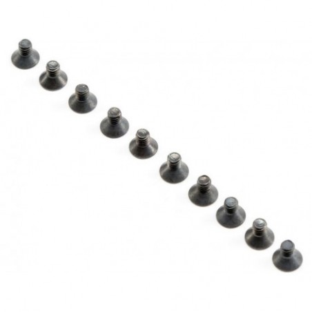 TLR Screws M2,5x4mm FH (10)
