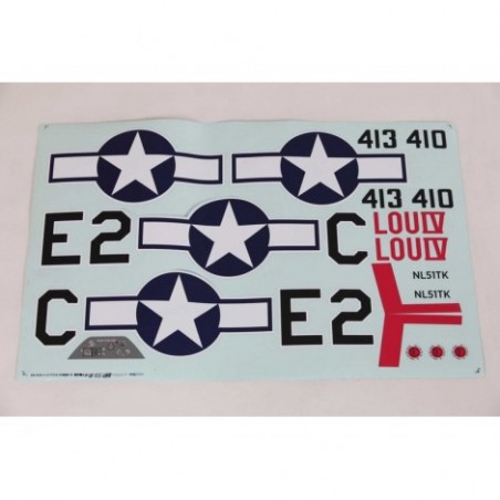 E-flite Decal Sheet: P-51D...