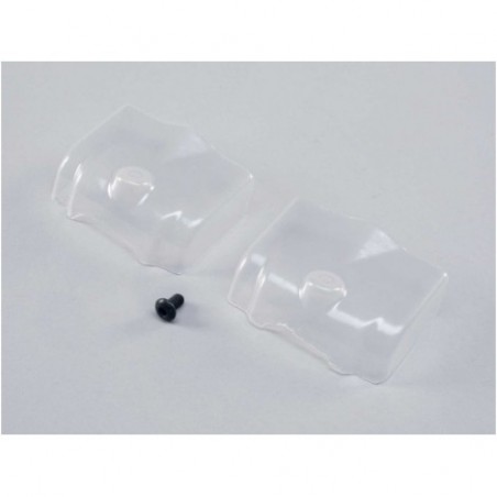 TLR Front Scoop, Clear: 22X-4