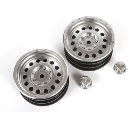 Axial 1,9 Method MR307 Hole Wheel Satin Silver (2pcs): Ford F-100