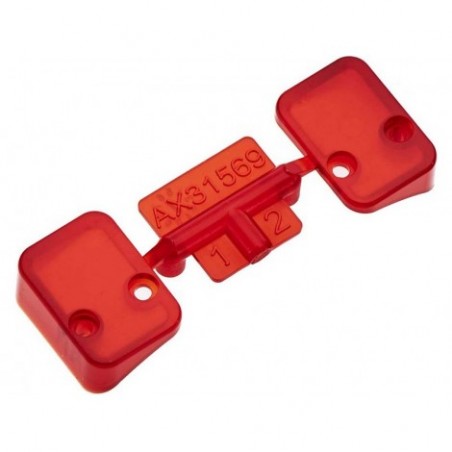 Axial Tail Light Lens Red