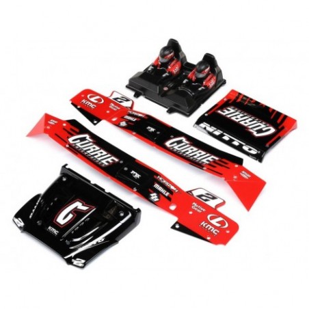 Losi Body/Driver Set, Red,...
