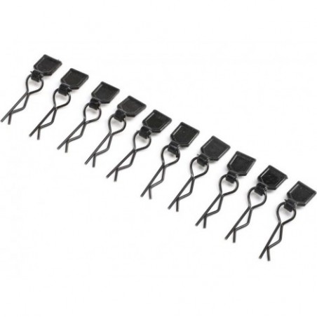 Losi Body Clips, Black,...