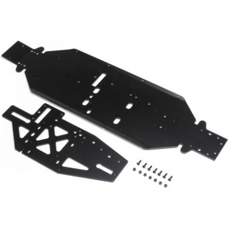 Losi Chassis w/Brace Plate,...