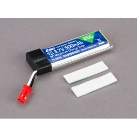 500mAh 1S 3.7V 25C LiPo...