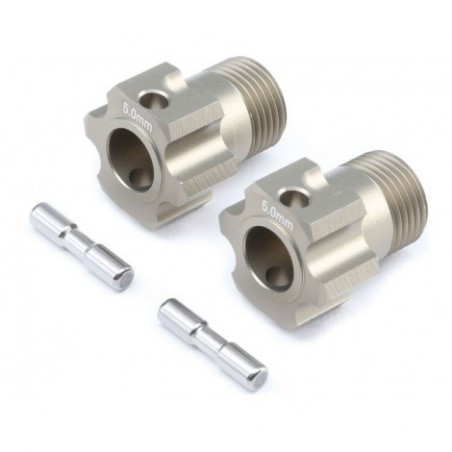 Wheel Hex & Pin, +5.0mm...