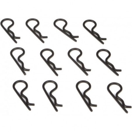 Body Clips, Black (12): 22